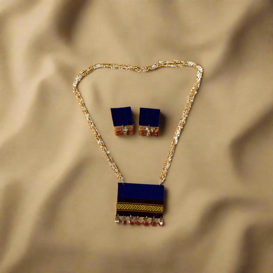Charvi- Khan Fabric Jewellery Set
